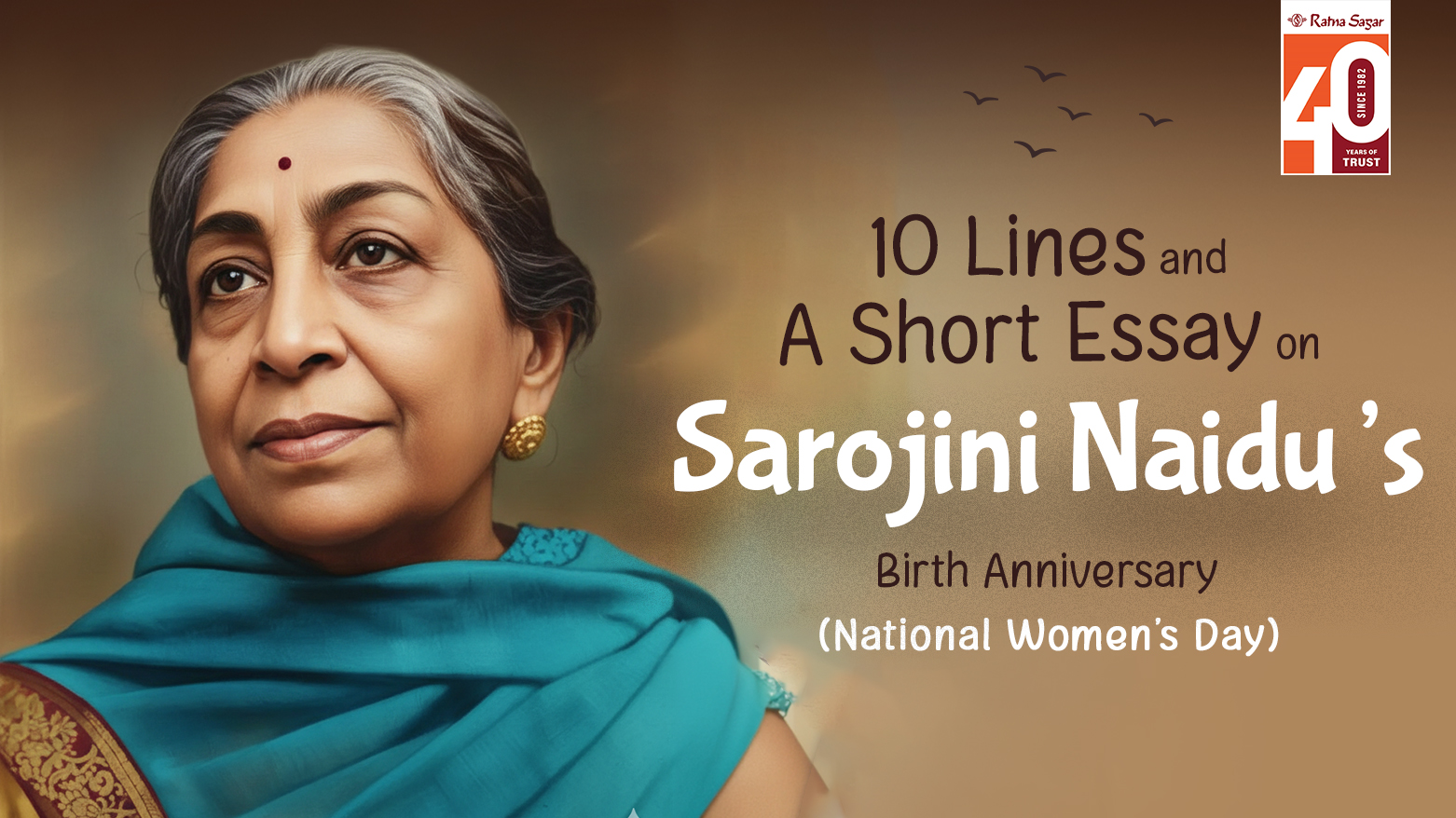 10 Lines & Essay on Sarojini Naidu Birth Anniversary | Women's Day
